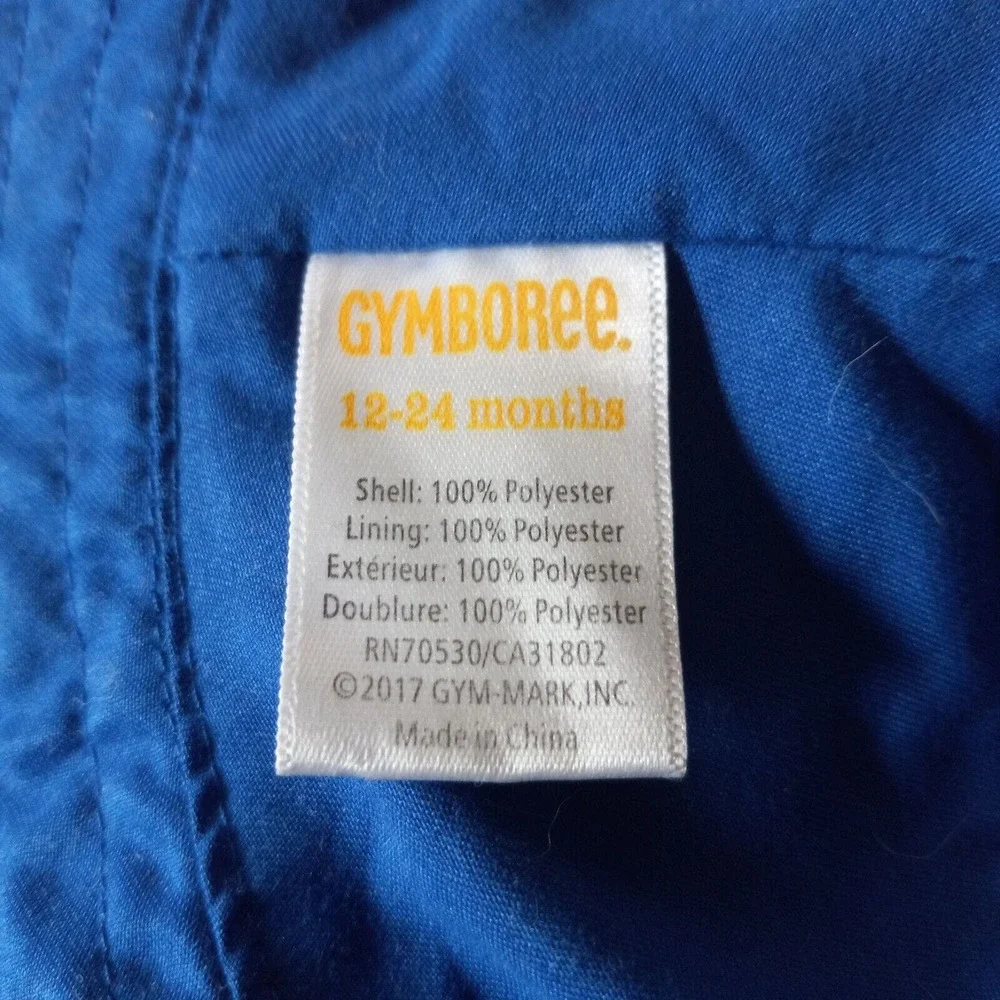 Gymboree Baby Reversible Sun Bucket Coastal Hat Octopus 12-24M Blue